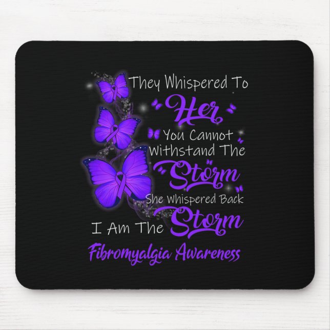 Är Storm Fibromyalgia-medvetenheten Musmatta (Framsidan)