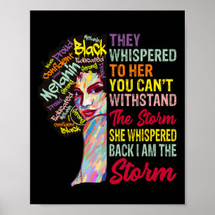är Storm Women Junetth Black History Month Poster