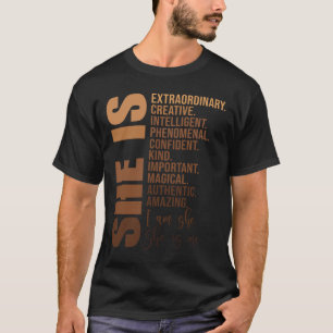 Är svart historikmånad Onapologetisk afrikansk Jun T Shirt