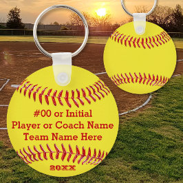 ÅR, Team Namn, SMS BULK Softball Gifts Nyckelring