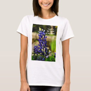 "Är Texas hemmet dam tshirt av för min hjärta" Tee Shirt