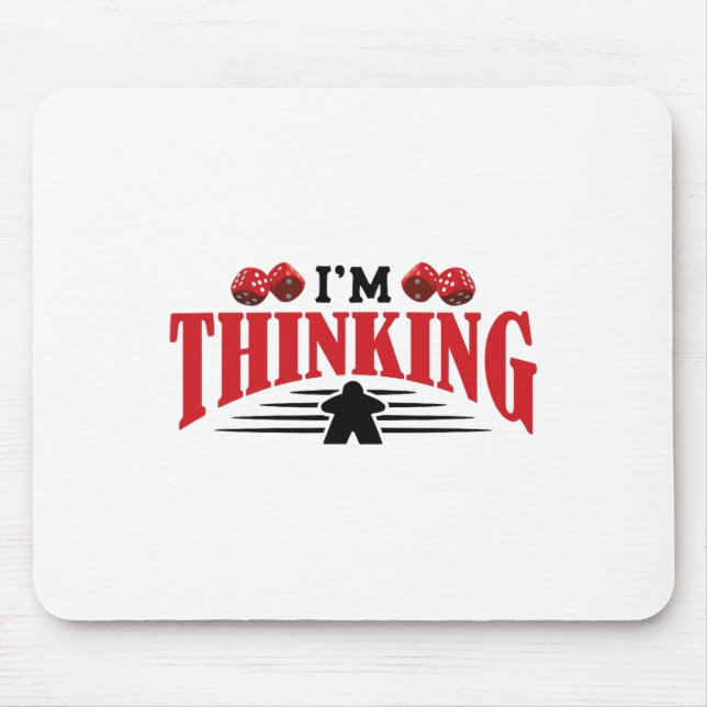 Är Thinking Board Gamer Tabletop Musmatta (Framsidan)