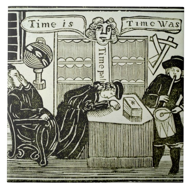 "Är Time, Time var", kopierar av en illustration Kakelplatta (Framsidan)