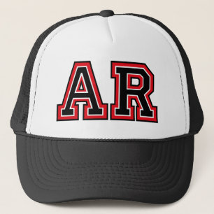 "AR"-Truckerkeps i monogram Keps