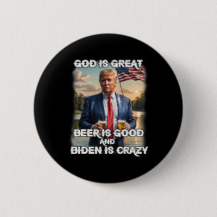 Är Underbart öl Bra och Biden är galet roligt Tru Knapp