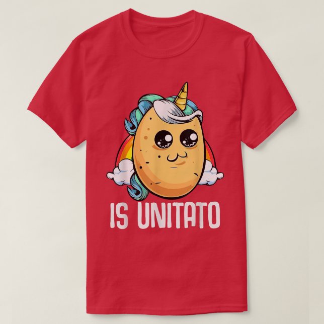 Är Unitato potatis så som det ser ut på sena nattl T Shirt (Design framsida)
