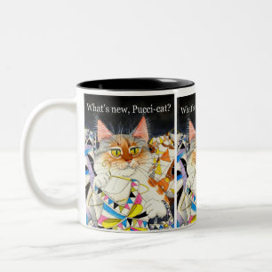 Är vad den nya Pucci-katten? Två-Tonad Mugg