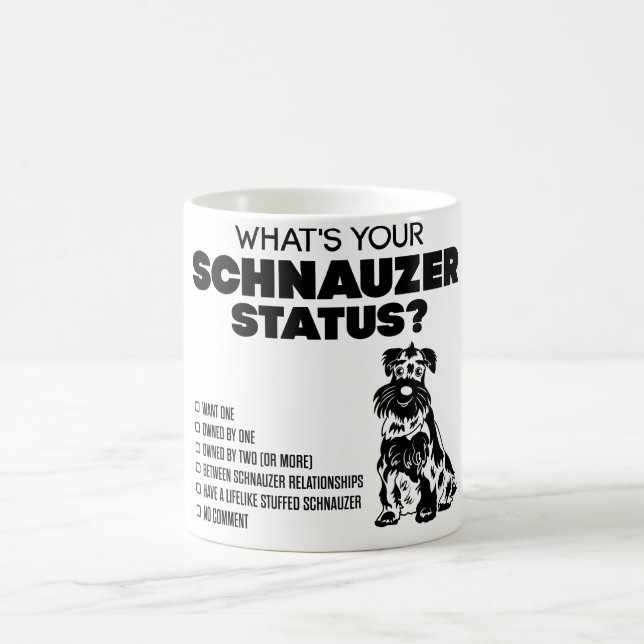 Är vad din Schnauzerstatus? Kaffemugg (Center)