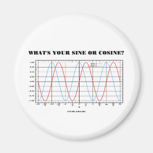 Är vad din sinus eller Cosine? (Mathgeometrihumor Magnet