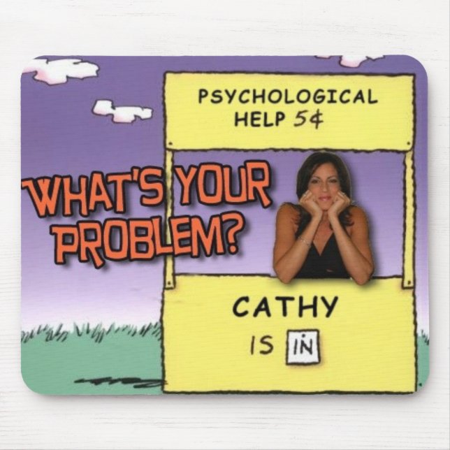 "Är vad DITT problem? "vadderar musen Musmatta (Framsidan)