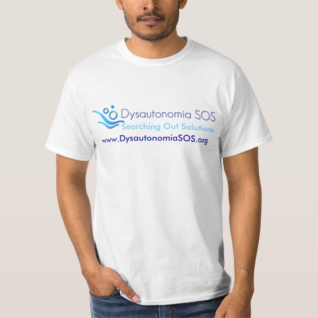 Är vad Dysautonomia? Dysautonomia SOS 2 sid Tee (Framsida)