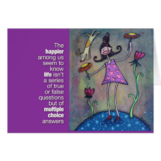 Är vad liv? hälsningskort