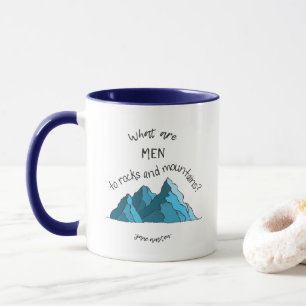 Är vad manar till stenar och berg? Ringermugg Mugg