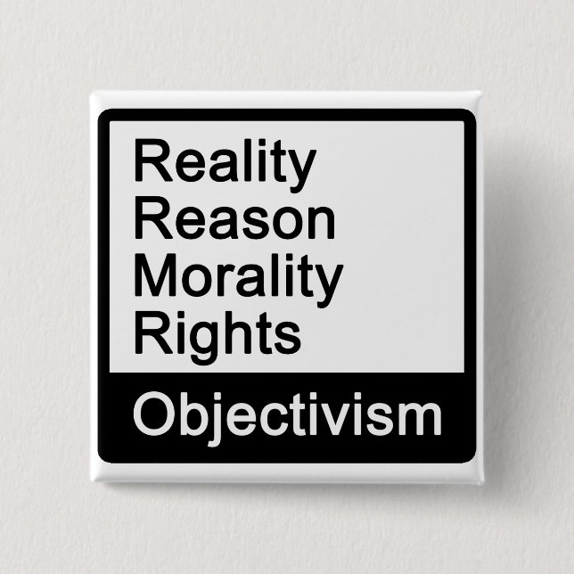 Är vad Objectivism? Knäppas Knapp (Framsida)