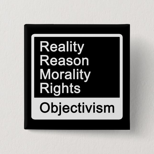Är vad Objectivism? Knäppas Knapp (Framsida)
