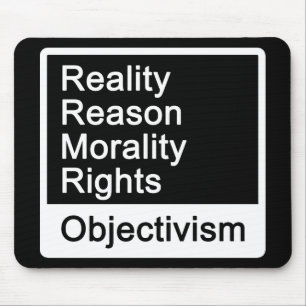 Är vad Objectivism? mousepad Musmatta