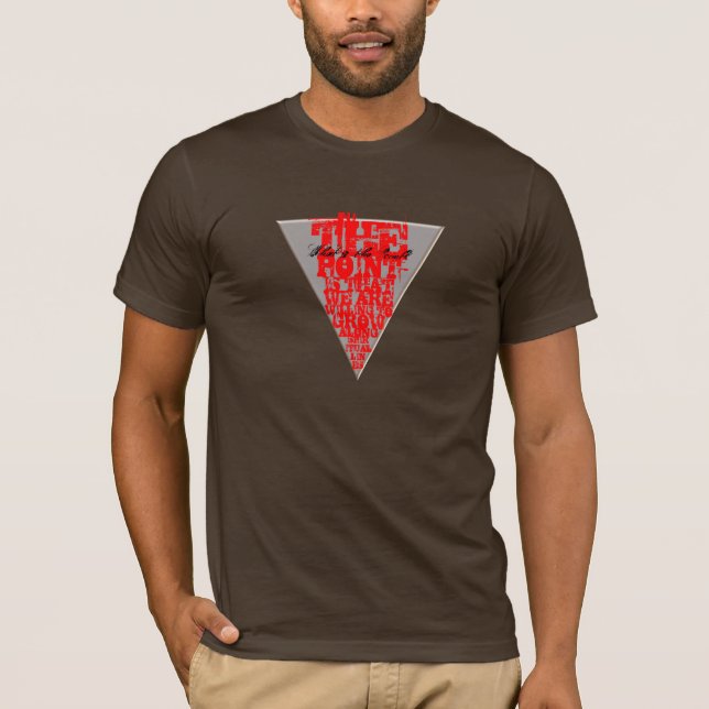 Är vad peka? t-shirt (Framsida)