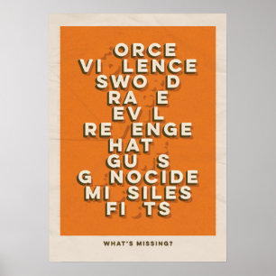 Är vad saknad? Retro Poster