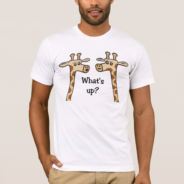 Är vad upp? Girafft-skjorta T-shirt (Framsida)