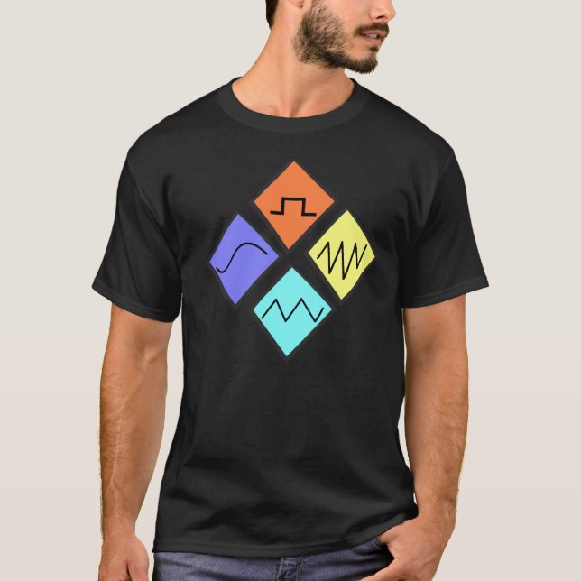 "Är vågar av ljud" den designade tshirten för unik Tee (Framsida)