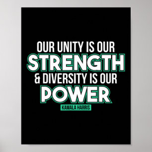 Är vår starka mångfald vår Power Kamala Harr? Poster