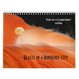 "Är varje dag den Flamingofredag" kalendern Kalender