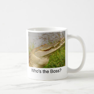 Är vem chefen? kaffemugg