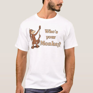 Är vem din apa? t-skjorta tee shirt