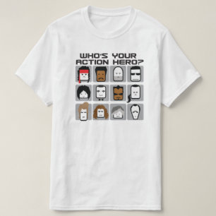 Är vem din handlinghjälte? Rolig tecknad Tee Shirt