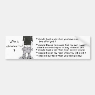 Är vem generation Y? Bildekal