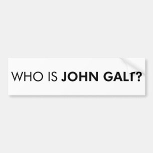 Är vem John Galt? Ifrågasätta Bildekal