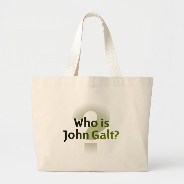 Är vem John Galt? Jumbo Tygkasse (Framsidan)