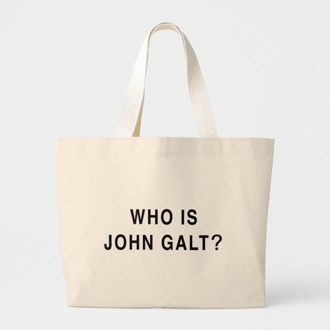 Är vem John Galt? Jumbo Tygkasse (Framsidan)