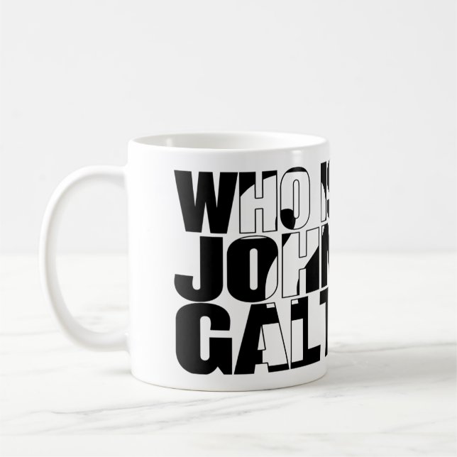 Är vem John Galt? mugg 11oz (Vänster)
