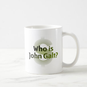 Är vem John Galt? Pengarsymbol Kaffemugg