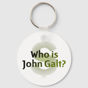 Är vem John Galt? Pengarsymbol Nyckelring