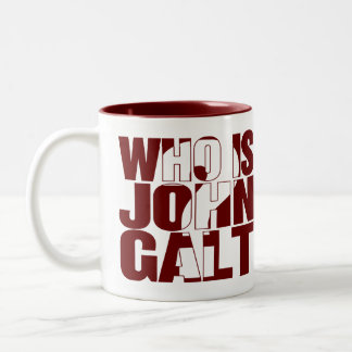 Är vem John Galt? röd mugg 11oz
