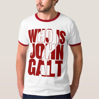 Är vem John Galt? Rött Tee Shirt