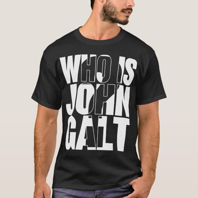 Är vem John Galt? Tee (Framsida)