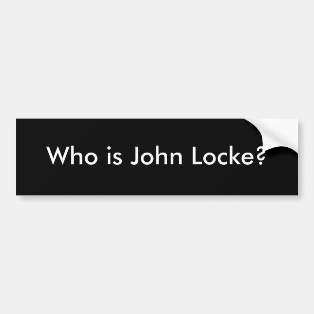 Är vem John Locke? Bildekal (Framsidan)