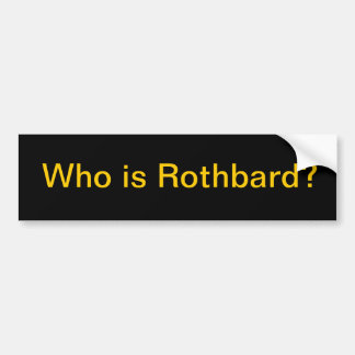 Är vem Rothbard? Bildekal
