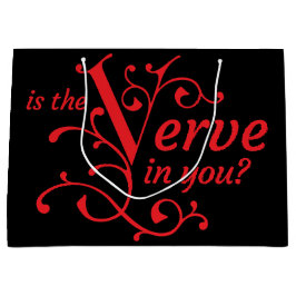 Är Verve i dig? Svart och röd. Mönstrat bakåt