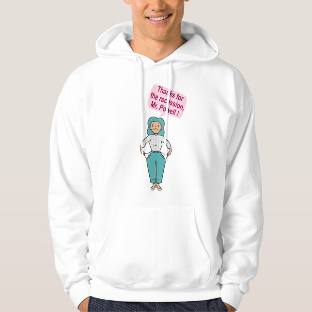 Är vi i en lågkonjunktur? hoodie (Framsida)