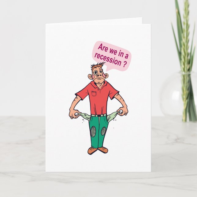 Är vi i en recession? kort (Framsida)