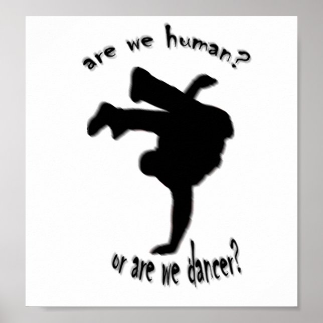 Är vi mänskliga eller dansare? poster (Framsidan)