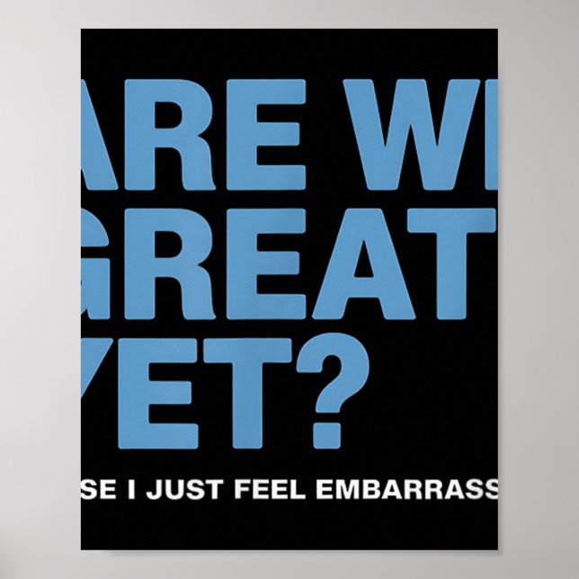 Är vi Underbara än, för jag känner bara en märkbar Poster (Framsidan)