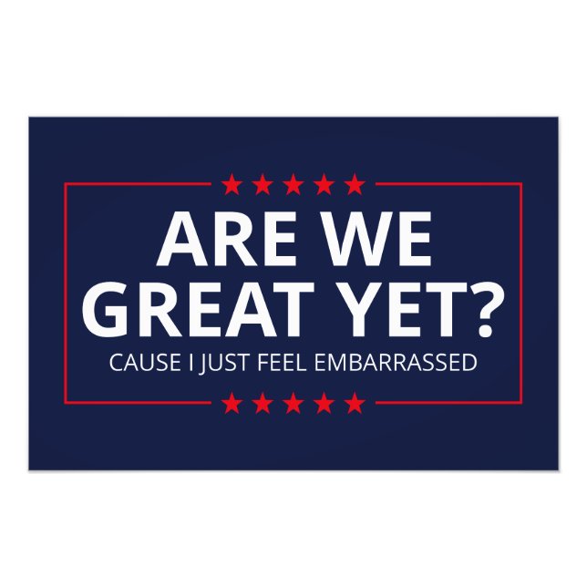 Är vi Underbara än? Jag känner mig bara smittad II Fototryck (Framsidan)