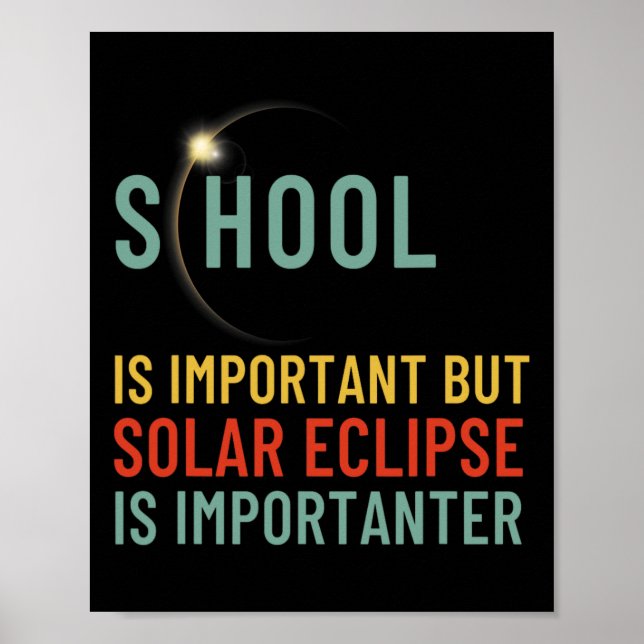 är viktigt, men Solar Eclipse är viktigt Poster (Framsidan)