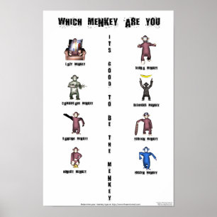 Är vilken Menkey dig? Poster
