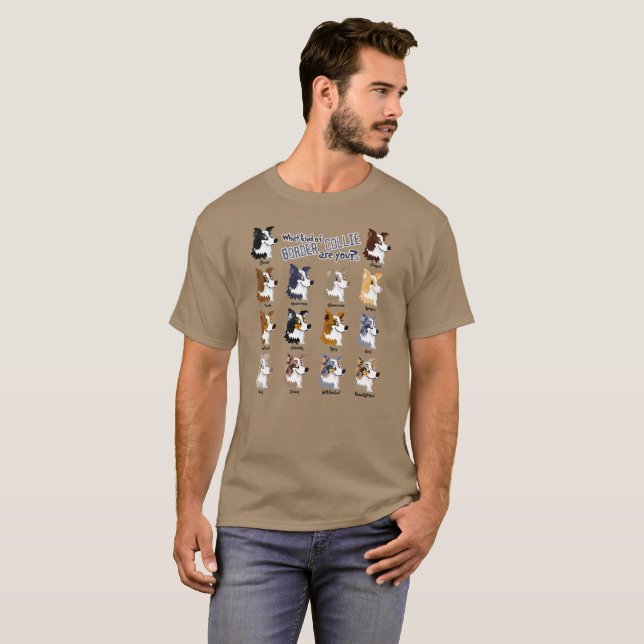 Är vilken sort av gränscollien dig? (M) * Tee Shirt (Hel framsida)